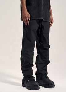 Pantalones con cordón de lana de poliéster/algodón de pierna ancha transpirables de estilo callejero para adolescentes y niños con etiqueta personalizada-Drop Ship - Product Image 4