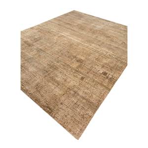 Uvenuti Beige <b>Brown</b> Hand Knotted <b>Wool</b> Rug AKWL-13025 Abstract New Rectangle Carpet for Home for Living Hallway Entryway Puzzle - Product Image 2