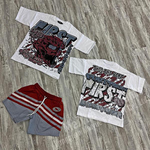 Short en polyester et nylon de haute qualité pour hommes T-shirts sérigraphiés surdimensionnés Streetwear Gym Fitness Short à cordon d'été formel - Product Image 6