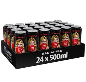 Bebida Energética Monster Juiced Bad Apple de Alta Calidad, 12 x 500ml, Aumenta la Energía, Sabor a Manzana, Bebida Carbonatada, Paquete de 12 - Product Image 4