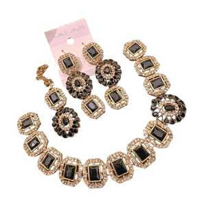 OEM/ODM Usine Service Personnalisé 18K Or Massif Corps Bijoux De Luxe Collier Boucles D'oreilles Bracelet Bague Ensemble - Product Image 1