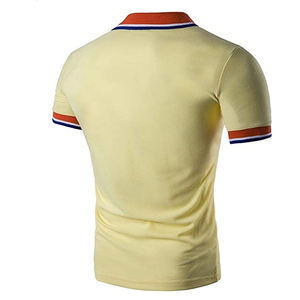 Venta al por mayor de camisetas de polo de golf deportivas con logotipo personalizado en blanco de secado rápido 100% algodón poliéster Material de talla grande polos para hombre - Product Image 2