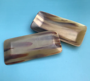 Bandeja para servir cuerno de búfalo Ecológica Elegante Artesanía natural Ecológica Bandeja para servir cuerno de búfalo - Product Image 2