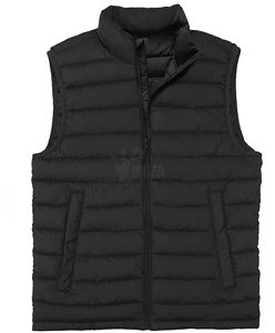 Chaleco acolchado personalizado para hombre al por mayor de fábrica, estilo Simple, cálido, impermeable, de poliéster, cortavientos, cierre de cuello, superventas de invierno - Product Image 5