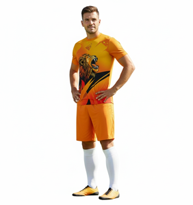 Conjuntos de Uniformes de Fútbol Personalizados por Sublimación para Hombre, Camiseta de Fútbol Transpirable de Secado Rápido, Impresión de Nombre y Logotipo del Equipo, 100% Poliéster - Product Image 6