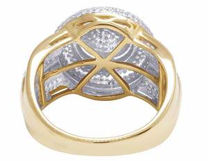 แหวนเพชรโมอิสสีทองแบบทูโทนสีเงิน S925งานหมั้นแหวนแต่งงานสุดเย็นสำหรับสตรีดีไซน์ยอดนิยมจากสหรัฐอเมริกา - Product Image 4