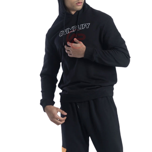 Fabricación de fábrica Sudadera con capucha para hombre Súper suave a prueba de viento y transpirable Secado rápido Ecológico con patrón sólido con capucha - Product Image 4