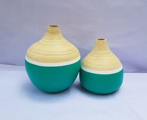 Assaisonnement vase en bambou filé écologique de haute qualité pour la décoration de la maison et du salon de mariage fabriqué au Viet Nam - Product Image 4