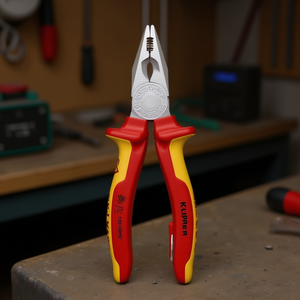 คีมปากแหลมเอนกประสงค์ยี่ห้อ Knipex ชุบโครเมียม ด้ามจับผ่านการทดสอบมาตรฐาน VDE พร้อมฉนวนกันความร้อนและด้ามจับแบบหลายส่วนประกอบ - Product Image 3