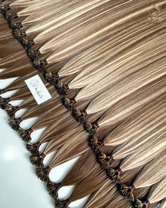 Nouveauté 100% kératine vierge vietnamienne, pointes plates droites, 100g, couleur claire, extensions de cheveux humains teintes, marque 8HAIR, 8H_0014 - Product Image 1