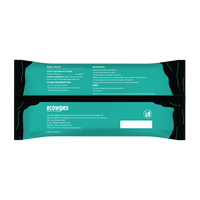 Lingettes désinfectantes antibactériennes PULLME, 80 lingettes - Lingettes écologiques non tissées pour le soin de la peau, pour les mains