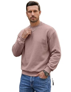 Sweat-shirt Premium Homme Très Vendu 100% Coton Molleton Tricoté Coupe Slim Confortable Pull Décontracté Motif Uni Grandes Tailles - Product Image 1