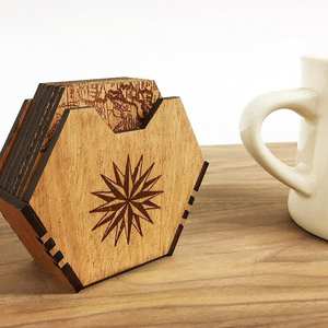 SOUS-VERRE ROND EN BOIS NATUREL TAILLE PERSONNALISÉE Fait à la main pour les articles de table et de cuisine Vente en gros de haute qualité du Vietnam - Product Image 2