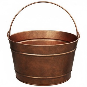 Wholesale Mini Green Powder Coated Galvanized Metal Pail Bucket With Handle <b>Small</b> Tin Bucket For Home Garden Decor And Flowers - Product Image 5