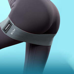 Bandes de résistance en tissu naturel personnalisées avec logo pour l'entraînement physique et la musculation - Product Image 5