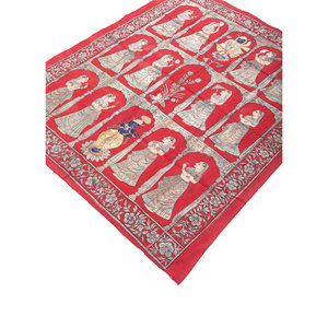 Pichwai Art Beige & Brown Cotton Cloth <b>Wall</b> <b>Decor</b> Tapestry & <b>Wall</b> Art - Product Image 2