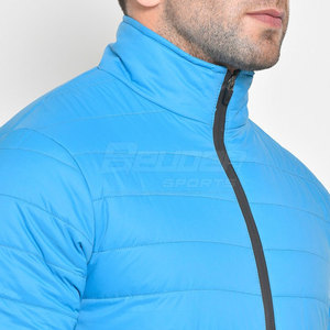 Veste matelassée pour homme, best-seller, écologique, respirante, légère, surdimensionnée, col montant, logo sur le devant, couleurs personnalisables - Product Image 2