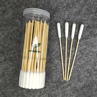 Coton-tiges jetables en bambou à grande tête de 15 cm pour le nettoyage des oreilles, 50 pièces, pour animaux de compagnie