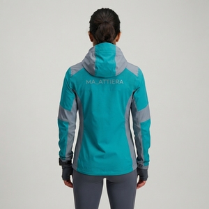 <b>Men</b> Gray Hooded Windbreaker <b>Jacket</b> Full Zip Mesh Panel Lightweight Outdoor <b>Running</b> Sports <b>Jacket</b> - Product Image 2