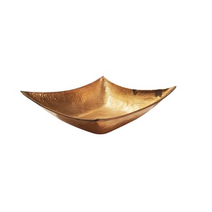 Handmade Hammered Square Metal Vessel Sink Luxury Bathroom Countertop <b>Wash</b> <b>Basin</b> OEM Wholesale Manufacturer. - Product Image 4