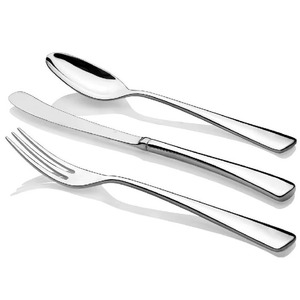 Ensemble de couverts en métal tendance, silhouette élégante, adapté aux présentations de table de qualité restaurant, nouveauté en provenance d'Inde - Product Image 3