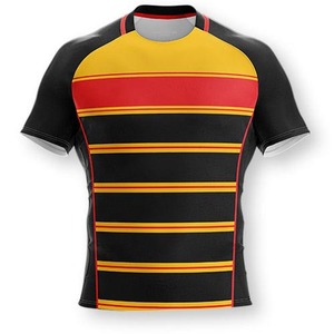 Uniforme de Rugby, Fabricación OEM, Impresión Digital Profesional, Conjunto de Camiseta y Pantalones Cortos Unisex, Transpirable, Secado Rápido, Ecológico, 100% - Product Image 3