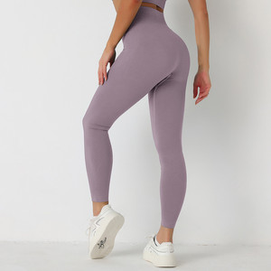 Conjunto de Yoga sin costuras para mujer, traje de Fitness, Sujetador deportivo de talla grande y mallas acampanadas, pantalones, conjuntos de Yoga de cintura alta, ropa deportiva - Product Image 2