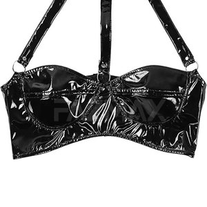 Pakistan Manufacturer Women Leather <b>Bra</b> Simple Breathable Light Support Yoga Waterproof High Quality Made in Stock - Product Image 5