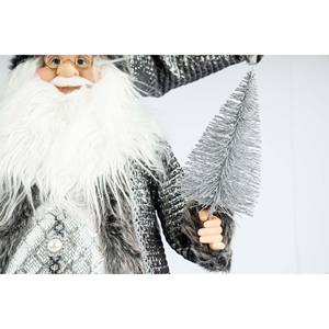 Decoración Navideña Tradicional de Santa Claus de 60 cm, Hecha a Mano con Madera Natural y Ratán Sintético - Product Image 4