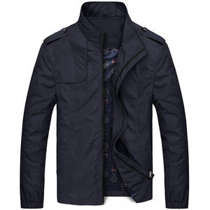 Blouson aviateur personnalisé à col montant et fermeture éclair pour hommes style de rue décontracté pour adultes avec logo avant Position pour l'automne - Product Image 3