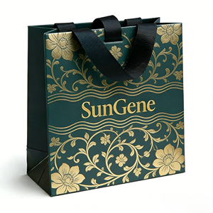 Sac en papier kraft de luxe écologique à poignée torsadée avec logo personnalisé et impression UV – Vente en gros - Product Image 1