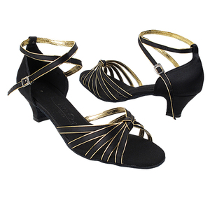 Scarpe da ballo latine SERA7043 scarpe da ballo da sala molto belle con soletta di media larghezza materiale in gomma e PU per Salsa - Product Image 1