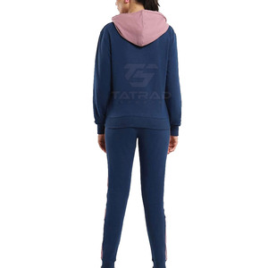 Chándales Deportivos Casuales con Capucha para Mujer, de Invierno, Ligeros, de Primera Calidad, 100% Algodón Transpirable - Product Image 4