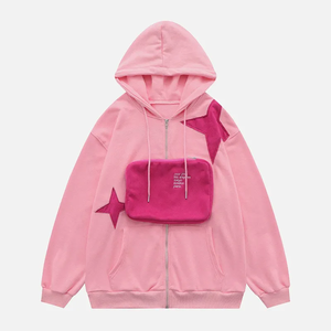 Sudadera con capucha de manga larga personalizable para hombre Hip Hop moda occidental suéter de dibujos animados impresión en relieve 3D poliéster/algodón ODM - Product Image 1