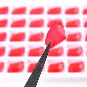 แก้วกาแล็คซี่เย็บบนพลอยเทียมหินสยามนีออนหลังแบนสำหรับเสื้อผ้าอุปกรณ์เสริมชุดแต่งงาน - Product Image 3