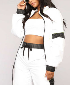 Ensemble de survêtement léger pour femmes, coupe-vent, respirant, imperméable, ensemble de veste coupe-vent 2 pièces de longueur intégrale - Product Image 2