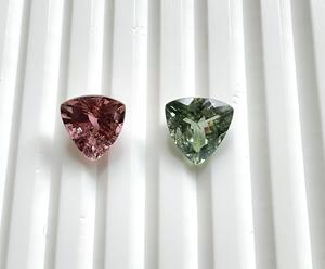 Turmalina de 2,80 quilates, trillón, 2 uds., piedra de corte facetada, calidad superior para joyería fina, fabricación de piedras preciosas naturales - Product Image 2