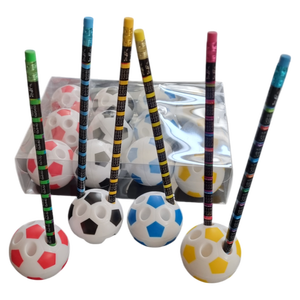 Temperino per matite in metallo a forma di pallone da calcio - Product Image 4