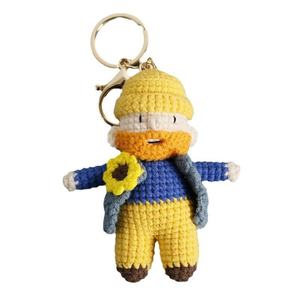 Muñeco de Ganchillo Súper Lindo de Dibujos Animados Hecho a Mano, Colgante de Lana de Gatito, Personajes Animados, Fresco y Dulce, Primavera 2025 - Product Image 5