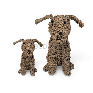 Figura Decorativa de Animal de Jacinto de Agua Tejido al por Mayor, Figura de Animal de Fibra Natural - Product Image 1