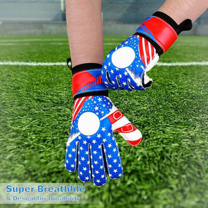 Gants de gardien de but de football professionnels en latex imperméables et respirants avec sangle de poignet réglable pour le sport en plein air, futsal, football - Product Image 3