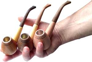 Pipa de fumar de madera ecológica para hierbas, pipa de madera artesanal para tabaco suave, ideal para clubes, bares y hookah. - Product Image 6