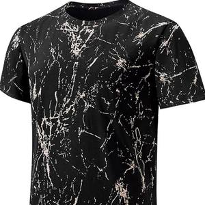 Camiseta de Manga Corta para Hombre de Alta Calidad en Poliéster/Algodón con Impresión de Logotipo Personalizado, Servicio OEM, Transpirable y de Secado Rápido - Product Image 1