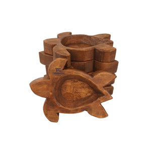 Achat En Gros Fantôme Pâte Bol Bois À La Main Bougie Verser Sculpté Rustique Décor À La Maison - Product Image 4