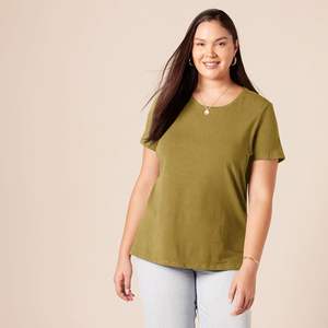 Camiseta de Verano para Mujer, Talla Grande, Tejido Ligero, Ecológico, Transpirable, de Secado Rápido, Ajuste Delgado, Suave y Elástico - Product Image 5