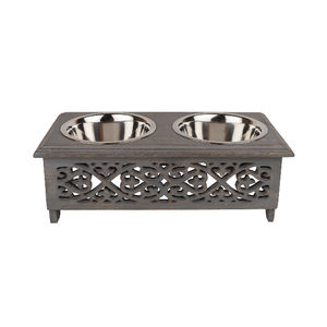 Modern Designed Elevated Metal Pet Feeders Customized OEM <b>Stainless</b> <b>Steel</b> Pet Feeding <b>Bowls</b> at Competitive Cost - Product Image 1
