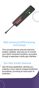 Traceur GPS intelligent en temps réel et localisateur pour véhicules, système antivol avec coupure moteur et alerte de vibration pour voitures, motos et vélos - Product Image 6