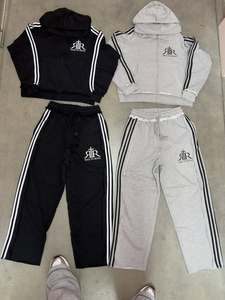 ชุดวอร์มสองชิ้นสำหรับผู้ชายเสื้อฮู้ดใส่ได้ทั้งชายและหญิงมีซิป - Product Image 2