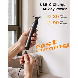 Kit de Afeitadora de Barba de Viaje Todo en Uno para Hombre, Carga Rápida USB-C, Recargable, Recortador de Vello Nasal Indoloro, Resistente al Agua IPX7 - Product Image 5