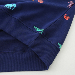 Sudaderas para Niños con Logotipo Personalizado, 100% Algodón, Nueva Felpa, Estampado Sólido, Ropa para Bebés y Niños, Teñido Liso, Invierno - Product Image 5